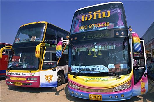 泰国,曼谷,巴士