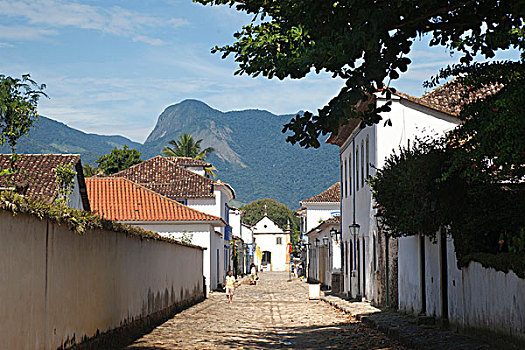 街道,殖民地,城镇,巴拉提,格斯塔佛得角,巴西,南美