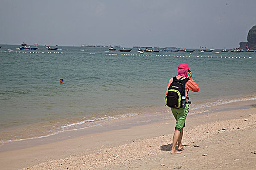 涠洲岛,北海,南海,海水,平静,热带风光,清澈,碧海,蓝天,白云,沙滩,奇观,景点,壮观,海岛