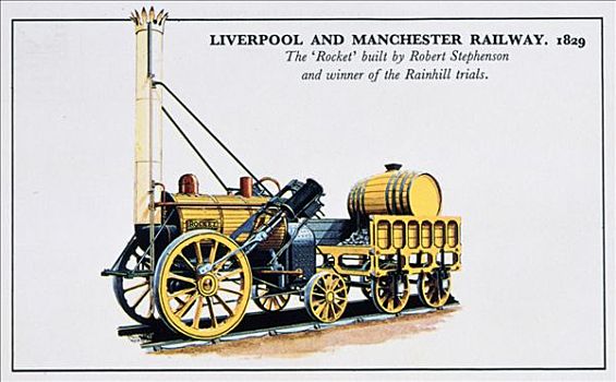 利物浦,曼彻斯特,铁路,20世纪,艺术家,未知