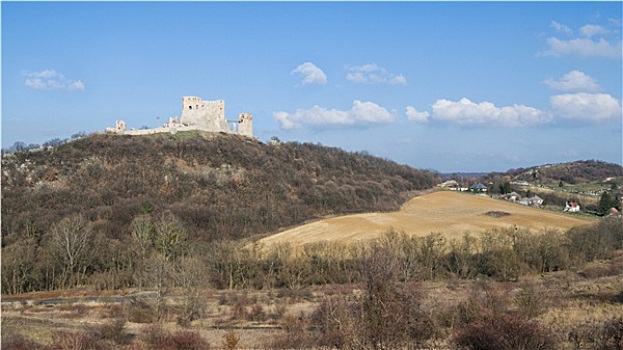 中世纪,城堡,乡村