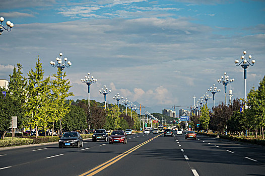 黄山市区风光