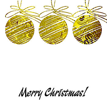 艺术,圣诞节,彩球,金色,褐色,彩色,抽象图案,隔绝,白色背景,背景