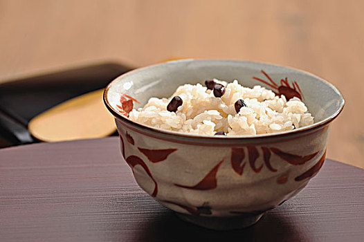 米饭,蒸制,红色,豆