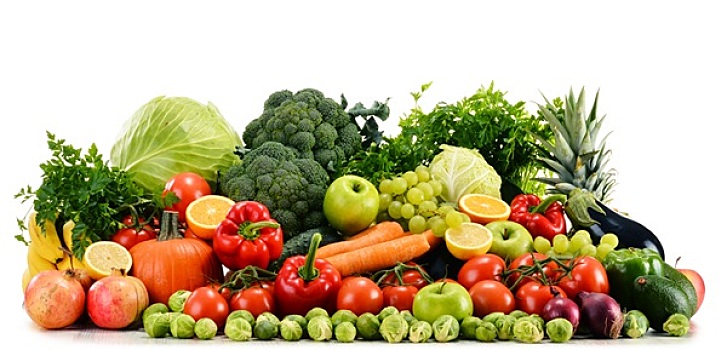 种类,生食,有机,蔬菜,隔绝,白色背景