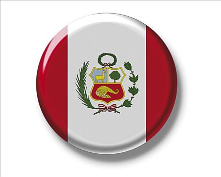 扣,徽章,旗帜,秘鲁