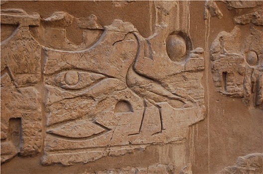 象形文字,浮雕,墙壁,卢克索神庙,埃及