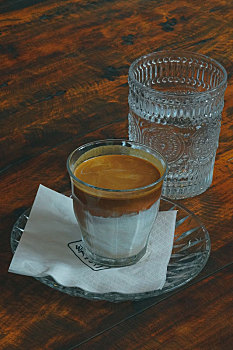 咖啡dirty咖啡厅杯子牛奶白水玻璃杯
