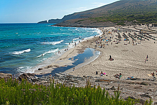 沙,海滩,自然保护区,马略卡岛,巴利阿里群岛,西班牙,地中海,欧洲