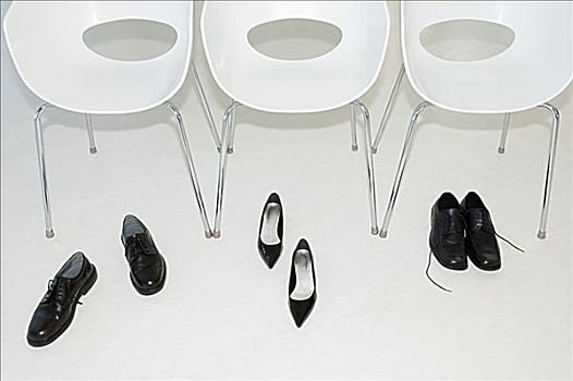 鞋,椅子,排列