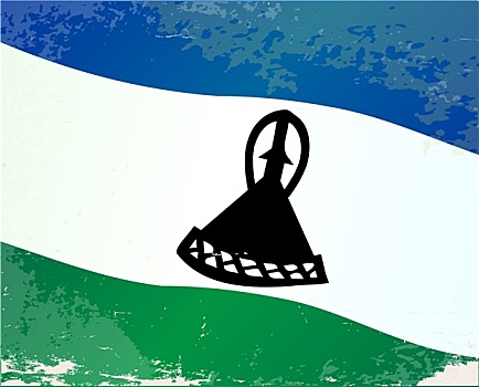 莱索托,旗帜,低劣