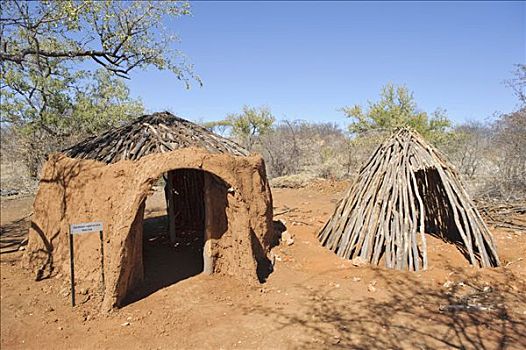小屋,人,户外,博物馆,文化,乡村,纳米比亚,非洲