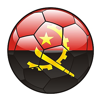 安哥拉,旗帜,足球
