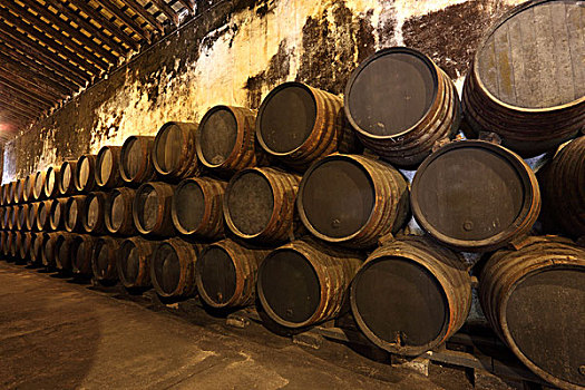 古老,酒窖,木质,葡萄酒桶