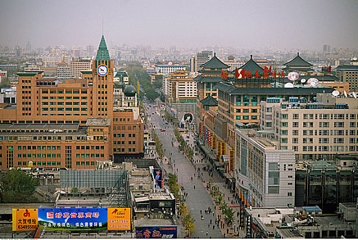 俯视,北京,中国