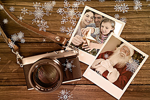 合成效果,图像,家庭,圣诞节,头像,照片,木地板