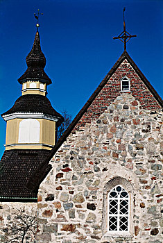 芬兰,奥兰,岛屿,教堂,大幅,尺寸