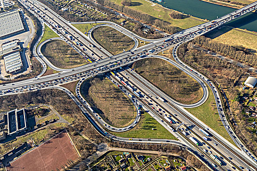 高速公路,连通,杜伊斯堡,北莱茵威斯特伐利亚,德国