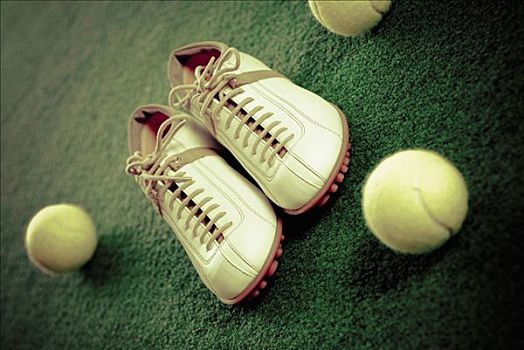 特写,网球鞋,网球