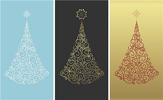 圣诞节,设计,树