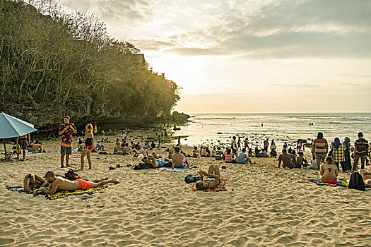 海滩,巴厘岛,印度尼西亚
