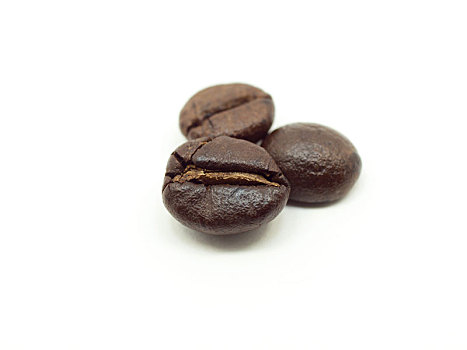 新鲜咖啡,咖啡豆,隔绝,白色背景,背景