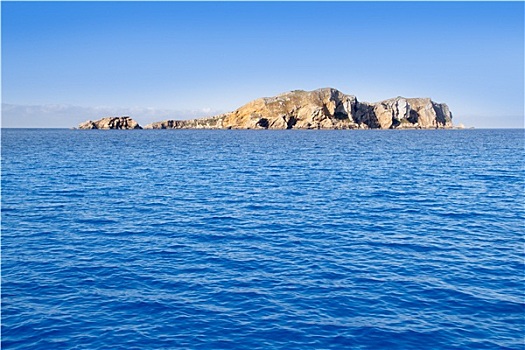 伊比萨岛,岛屿,船,风景