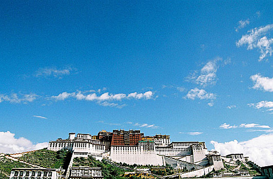 青藏铁路沿线之寺庙文化兰天下的布达拉宫