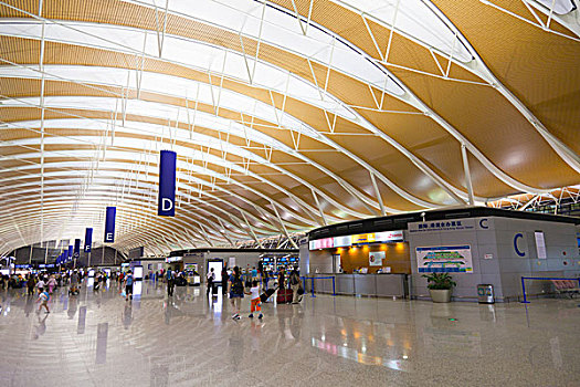 上海浦东国际机场二号航站楼内景