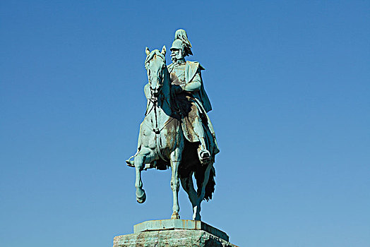 骑马雕像,帝王,普鲁士,科隆,北莱茵威斯特伐利亚,德国,欧洲
