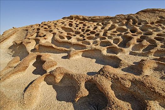 侵蚀,花冈岩,石头,纳米比诺克陆夫国家公园,纳米比亚,非洲