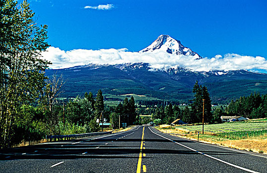 道路,胡德山,俄勒冈,美国