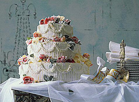 三层,婚礼蛋糕
