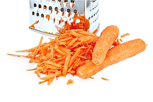 胡萝卜,磨碎,擦菜板
