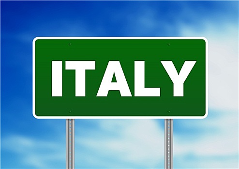 意大利,公路,标识