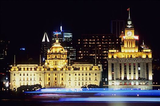 夜景,上海,中国