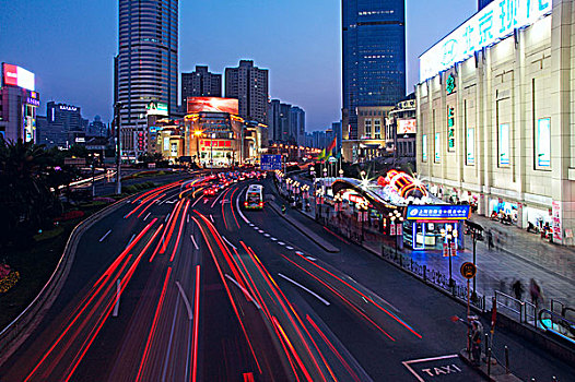 上海徐家汇夜景