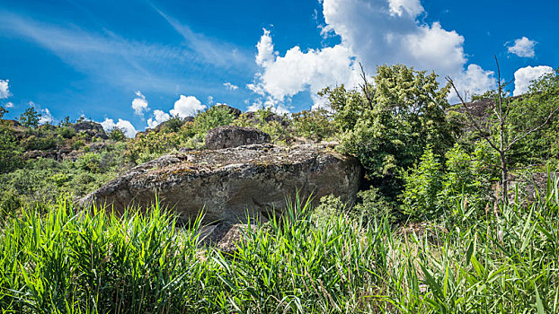 石头,峡谷,乌克兰