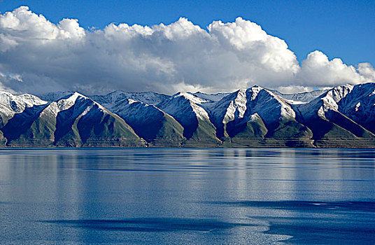 雪山湖泊