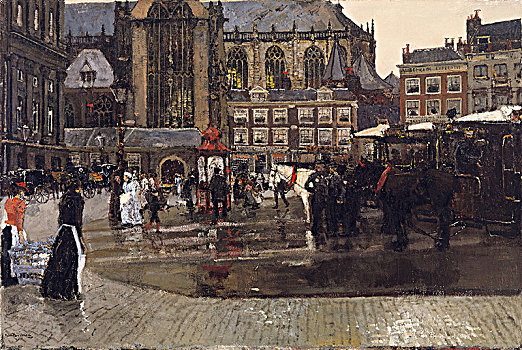 坝,阿姆斯特丹,1891年
