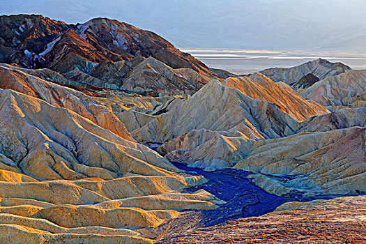 色彩,石头,日落,死亡谷国家公园,加利福尼亚,美国