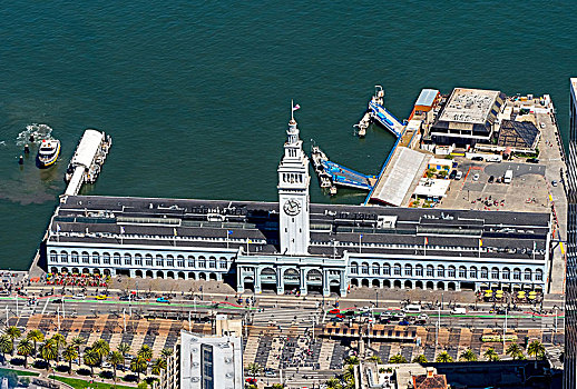 渡轮,建筑,钟楼,旧金山,旧金山湾,区域,美国,加利福尼亚