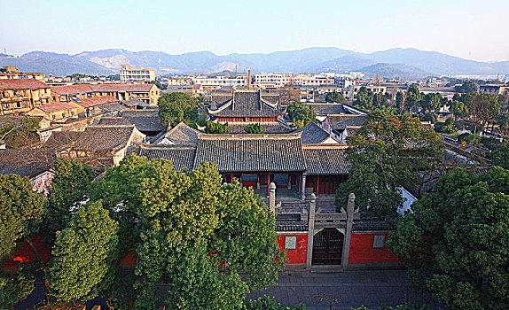 俯瞰,全景,大院,宅院