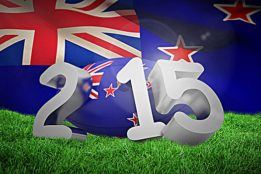 合成效果,图像,新西兰,橄榄球,信息,新西兰国旗,白色背景