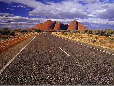 奥加斯石群,乌卢鲁国家公园,澳大利亚