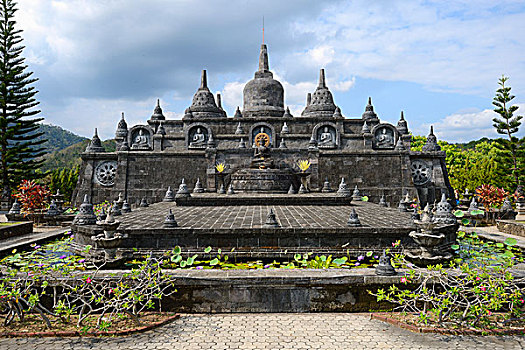 大,圣坛,户外,佛教,寺院,北方,巴厘岛,印度尼西亚,亚洲