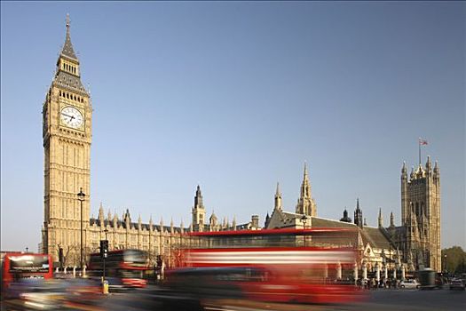 钟楼,大本钟,议会大厦,伦敦,英格兰,英国,欧洲