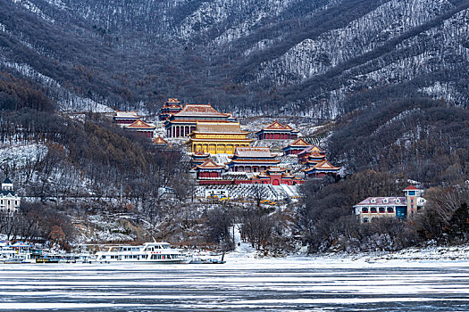 吉林松花湖景区的传统建筑