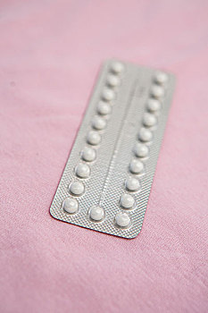 避孕,药丸,浮泡,包装,粉色,毯子