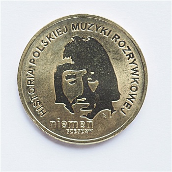 波兰,硬币,后面